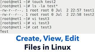 Create, view, and edit files in Linux using the Command Line Interface (CLI) and GUI - Guide