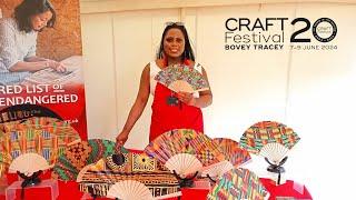 Fan Maker: Victoria Ajoku at 'Craft Festival' 2024 in 'Bovey Tracey' England!