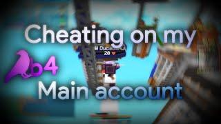 Hypixel BedWars Cheating on my MAIN ACCOUNT || Raven b4