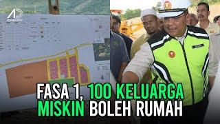 Tapak rumah untuk 100 keluarga susah fasa pertama selesai