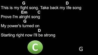 Fight song - Rachel Platten - Chords