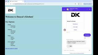 Danyal's Kitchen Chatbot Video