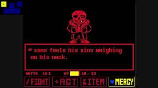 UnderFell Pacifist Sans FIGHT   'NO HEAL COMPLETED!!!' - [Scratch Game By Loganvcairns]