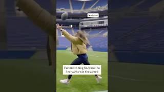 When NFL staffs get out on the field! #shorts #seahawks #patriots