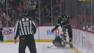 Tomas Hertl Jumps Matt Dumba After Hit On Alexander Barabanov