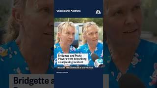 Identical twins go viral after speaking in unison during TV interview.