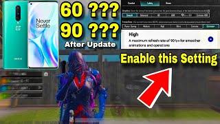 How to turn on 90 FPS in OnePlus 8, 8T, 8 pro, 9, 9 pro | PUBG and BGMI 90 fps Unlocked 