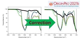 FTIR ORIGIN - How to Plot FTIR data in Origin-How to drag FTIR Spectra-How to download TIFF Format