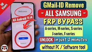 All Samsung Galaxy FRP Bypass Without Pc 2025 Android 11-12-13-14 Latest Security 2025Frp Unlock