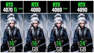 RTX 4070 TI SUPER vs RTX 4080 vs RTX 4080 SUPER vs RTX 4090 - Test in 20 Games