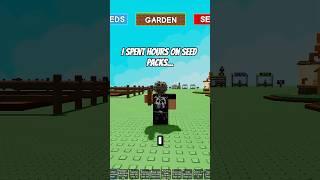 These new seeds in grow a garden take forever to craft. #roblox #robloxfyp #growagarden #funny