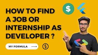 How to find a job or internship as Developer