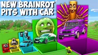 Where this PITS WITH NEW BRAINROT CARS LEADS SIGMA BOY LING GANG MELON HOTSPOT in Minecraft !