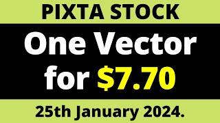 Pixta Stock One Vector Sale for $7.70