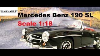 Mercedes Benz 190 SL  Minichamps Коллекционная модель в масштабе 1 18