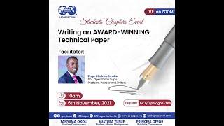 SPE Lagos Online Training on Writing an Award Winning Technical Paper Session