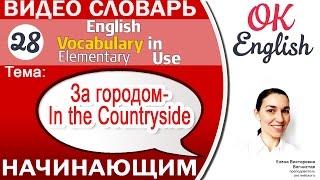 Тема 28 In the countryside - За городом Английский словарь для начинающих | OK English