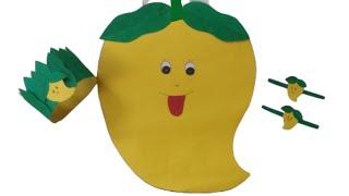 fancy dress competition #diy mango paper craft #How to make paper mango for fancy dress competition