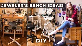 Ikea Trolleys, DIY Desk, Smith's Bench: Jeweler's Craft Space Transformation!