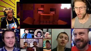 "Follow Me" | Minecraft FNAF Animation Music Video (Song by TryHardNinja) [REACTION MASH-UP]#1905