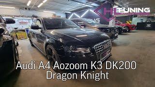 Audi A4 замена штатных линз на Bi-Led Aozoom K3 Dk200 Dragon Knight