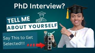 Tell Me About Yourself | How To Introduce in Interview | #phdinterview #research #trendingvideo