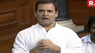 Rahul Gandhi Hugs PM Narendra Modi After Scathing Attack - Full Speech | #ModiTrustVote