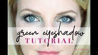 How to Create a GREEN Smokey Eye for Hooded Eyes