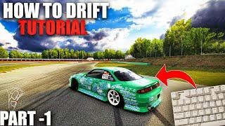 KEYBOARD Assetto Corsa How to Drift Tutorial  - Throttle & Steering TIPS (Part-1)