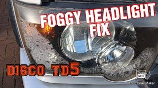 land rover discovery 2 td5 has steamed up lights. time to fix them