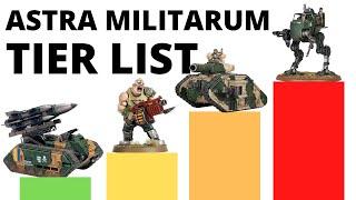 Astra Militarum  Unit Tier List in Warhammer 40K 10th Edition - Best Imperial Guard Units?