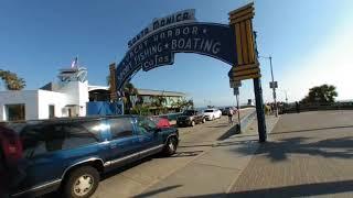 VR180 Slice of Life - In front of the famous Santa Monica Pier sign