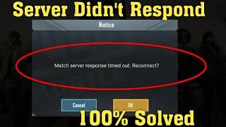 How To Fix Server Did Not Respond Problem In PUBG Mobile | Request TimeOut in PUBG