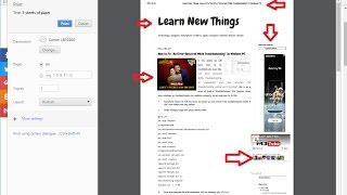 How to Print Webpages without Ads, Header Footer Links & other Unwanted