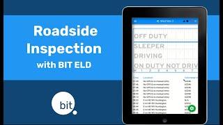 Roadside Inspection with BIT ELD