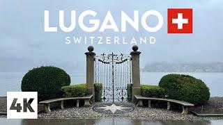 Lugano In 4K: A Magical Rainy Walking Tour Through Switzerland