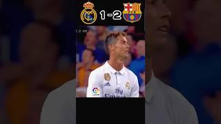 Real Madrid vs Barcelona 2017 2-3 #laliga #football #highlights #messi #ronaldo #neymar #shorts