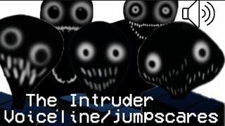 Roblox The Intruder All Voiceline/Jumpscares (PART1) The intruder, Unhinged, Vent Dweller