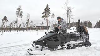 СНЕГОХОД СМ-002. ВЫЕЗД В ТАЙГУ ПО ОХОТЕ. ОБКАТЫВАЮ НОВУЮ ТЕХНИКУ.