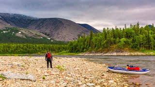 The river SHUGOR. Part 1. Fighting the winds, passing the Great Rapid, meeting with moose and a bear