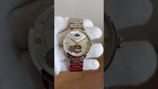 Luxury Swiss Watch with Moon Phase  watch featuring a moon phase display #uniquewatch #premiumwatch