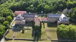 Aerial View of St. Michael's Mission House (S.V.D. Seminary) Conesus, NY Finger Lakes (Hemlock Lake)