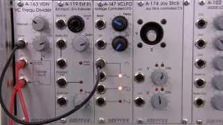 Doepfer A163 VC Frequency Divider-Audio Demonstration and Modulation