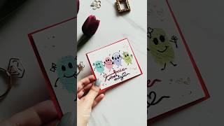 Diy thumb painting art ideas #bestfriend #diy #art #easy #viralvideo