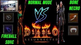 Who Is Better At Leveling In Diablo 2 Resurrected On Normal Mode Bone Necro Or Fireball Sorc?