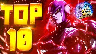 MY DRAGON BALL LEGENDS 7TH ANNIVERSARY TOP TEN TIER LIST BEFORE PART 2 ARRIVES!