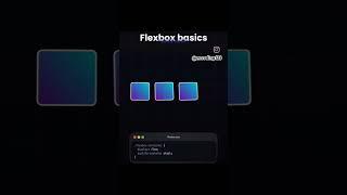 flexbox basics (CSS code) #flexboxcode #programming #m.coding #csscode