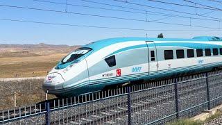 TURKISH HIGH SPEED TRAINS AT FULL SPEED! TCDD YHT Siemens Velaro, CAF and More Passing at 250km/h!