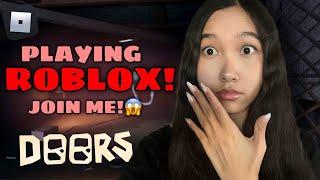 Playing ROBLOX DOORS First Time!! Join Me