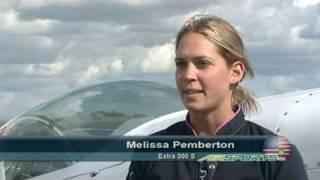 Melissa Pemberton aerobatic pilot at 24